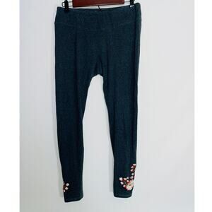 Betsey Johnson Performance Embroidered Leggings - Women's Size L